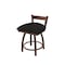 Holland Bar Stool Co 18" Low Back Swivel Vanity Stool, Bronze Finish, Canter Espresso Seat 82118BZ003 - alternate 1
